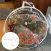Storage Bags Easy To Useful Holiday Garland Wreaths Container PVC Wreath Bag Water Proof For Home