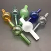 22mm vidro de vidro bolha tampa carb para quartzo térmico p banger 10mm 14mm 18mm quartzo unha térmica para plataformas de óleo Bongs de vidro