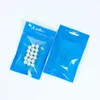 멀티 컬러 투명하고 다채로운 지퍼 잠금 플라스틱 포장 가방 100pcs / lot 색 공예 지퍼 씰 샘플 전원 포장 가방