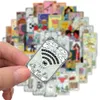 Pack of 50Pcs Wholesale Tarot-Card Stickers For Luggage Skateboard Notebook Helmet Water Bottle Car decals Kids Gifts