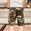 Zomer Heren Camouflage Camo Cargo Shorts Casual Katoen Baggy Multi Pocket Army Military Plus Size 44 Rijbroek Tactical 210713