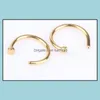 Nose pierścienie Studia Body Biżuteria Trendy Piercing Moda Ze Stali Nierdzewnej Hoop Ring Earring Fake Non Drop Dostawa 2021 92N5M