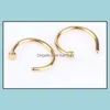 Nasenringe Ohrstecker Körperschmuck Trendy Piercing Mode Edelstahl Hoop Ring Ohrring Fake Non Drop Lieferung 2021 92N5M