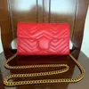 Bolsos de hombro para mujer a la moda, bolsos de cuero con cadena dorada, bolso de mensajero, cartera de diseñador, bolsos principales para mujer, bolsas Vintage femeninas obag