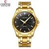 Chenxi Marca Famoso Noble Gentlmen Orologio Classico Lusso Oro Acciaio Inossidabile Quarzo Maschile Orologi Moda Regalo Delicato Orologio Uomo Q0524