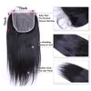 Transparent Lace 7x7 Ferme de fermeture Body Wave Straitement 100 Vierge Human Human Reine Products Natural Color3632986