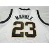 Nikivip Cheap Custom # 23 Roy Marble Iowa College Basketball Jersey Hombre Todo cosido Blanco Amarillo Cualquier tamaño 2XS-5XL Nombre o número Vintage