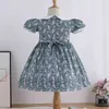 Bebé Smocked Floral Dress Infantil Smock Roupas Crianças Espanhol Boutique Roupas Meninas Espanha Handmade Smocking Vestidos 210615