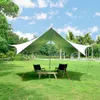 Without Poles!Vialido Large Space Outdoor Camping Shade Anti-ultraviolet Sunscreen Heat Insulation Camping Shelter Tent Canopy Y0706