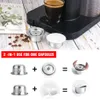 ICAFILAS Rostfritt stål återanvändbar vertuolinkapsel för Nespresso Vertuo Kaffefilter Espresso för Vertuo Plus DL EVN 155 210712