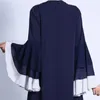 Etnische kleding Open Abaya Dubai Turkije Islam Bangladesh Arabische Moslim Maxi Chiffon Jurk voor Dames Vestido Robe Longue Kimono Femme Musulma