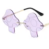 Fashion Rimless Sunglasses Personality Mushroom Sun Glasses Funny Goggles Masquerade Eyeglasses Ornamenta Eyewear A++