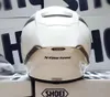 フルフェイスx14グロスホワイトモーターサイクルヘルメットアンチフォッグバイザーマン車に乗る車モトクロスレーシングバイクヘルメット - オリジナルヘルメットM L XL XXL