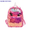 Unicorn Sequins Barnens ryggsäck Barnskola Väskor För Tonårsflickor Ryggsäck Tecknad Söt Ryggsäckar Stor Mochila Infantil K726