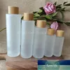 Storage Bottles & Jars 30ml Empty Bamboo Frosted Clear Glass Spray Bottle Screw Wood Cap Travel Containiner Cosmetic Packagin