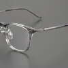 Modne okulary przeciwsłoneczne ramy okulary vintage okulary octanowe rama Mężczyzn Retro Square okrągłe projektant optyczne okulary krótkowzroczne