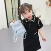 Mochilas meninas crianças sacos de escola clara lantejoulas livro de couro mochila desenhos animados moda bows crianças acessórios bonitos