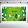 New6x4FT St. Flagi Patrick's Day Banners Babies Brink Backdrop Lucky Shamrock Parties Decoration Irish Luck Days Party ZZB12306