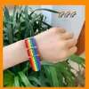Студент Rainbow Cool Bracelet Красочные Любители Ручной Ремень Украшения Прекрасные Браслеты Популярные Простые Дизайн Радуга Браслет подарки Rra11926