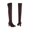 Botas ochanmeb grande plus size 43 mulheres nuas exageras damas senhoras outono inverno salto alto sapatos de salto