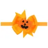 Baby hoofdbanden halloween boog hoofdband boutique meisjes pompoen schedel haar accessoires kinderen kinderen sjofele haarbands kha516