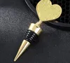Bar Tools Heart Wine Bottle Stopper Golden Wines Stoppers Wedding Favor Giveaways for Guests Valentines Souvenirs for-Boyfriend SN3252