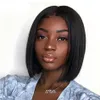 BOB Wig 13x4 Lace Front Wig 4x4 4x1 T Middle 14-inch Straight Remy Human Hair Thick Tail Bobbi Collection