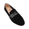 Suede Black Penny Loafer British Style Classic Mocassins à enfiler pour hommes Mocassin fait à la main pour la fête et le bal