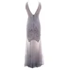 Abiti casual Elegante abito da festa Donna anni '20 Flapper Vintage Great Gatsby Charleston Abito con orlo da notte con nappe con paillettes