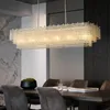 Modern Crystal ljuskrona för matsal Ny design Kök Island Hang Light Fixtures Luxury Cristal Indoor Home Lamps