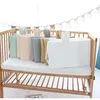 Ensembles de literie bébé berceau pare-chocs coton gaufre oreille infantile né Protection coussin dormir oreillers Pad clôture lit Beddin