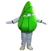 Halloween groene dumplings mascotte kostuum hoge kwaliteit cartoon pluche anime thema karakter volwassen maat kerst carnaval verjaardagsfeestje Fancy outfit