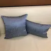 Cushion/Decorative Pillow Light Luxury Sofa Cushion Covers Grid Blue Green Modern Simplicity Pillowcases European High-grade Home Bed Decor