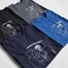 COOLMIND 100% baumwolle kurzarm coole schädel druck männer T shirt beiläufige lose streetwear männer t-shirt sommer oansatz männer t-shirt tees G220223