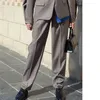 AEL Kvinnor byxa för kostymer Nya damer Lossa Casual Fashion Slacks Spring Street Wear Classic Boyfriend Pants Se Q0802