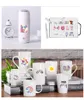 100st-pack No Duplicate VSCO Aesthetic Leaf Sticker Waterproof Stickers för vattenflaska Laptop Planner Scrapbook Wall Skateboard Organizer DECALS9189730