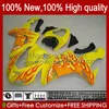 Motorcykel Fairings för Kawasaki Ninja ZX-10R ZX1000 ZX 10R 10 R 1000 CC 2006-2007 Bodywork 14No.24 ZX1000C ZX10R 06 07 ZX1000CC 1000cc 2006 2007 Bodys Kit röd gul