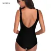 SGCHUA Leopard Swimwear Plus Size 5XL Women's Swimsuits Mermaid Backless Beach Bathing Suit Big Chest Bather Bodysuit 210630