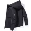 Four Seasons Jacket Men's casual Cotton print jacket FashionBaseball hip Street Wearing long Hoodie brand 211110