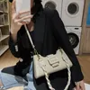 HBP Witte Crossbodytassen voor Dames Lederen Hobo Handtassen Kleine Tote Bag Vrouwelijke Steenpatroon Schouder Messenger Bags Sac Femme 202311m