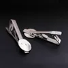 Edelstahl Clip Pins Claspe Metal Herren Krawatte 16 18 20mm Kreis BEZEL Cabochon Base Findings DIY Kleidung Zubehör