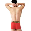 4pcs/lot Mens Underpants Fashion Trend 4 Colors Cotton Men Boxer Breathable Underwear Designe Male Solid Color Casual Sexy Panties