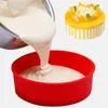 Partihandel 6 tums rundform Silikonkakaformar för kök Bakeware DIY Mousse Choklad Desserter Bakning Mögel Verktyg