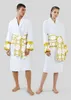 Брендовая дизайнерская одежда для сна халаты унисекс 100% хлопок ночной халат хорошее качество халат роскошный халат дышащий элегантный женский clot257O