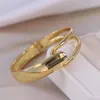 Bangle Design Простой металл Геометрический открытый для женщин Girl Gold Plated Trendy Big Bracelets Браслеты Ювелирные Изделия Аксессуары