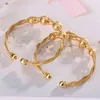 Fast delivery custom 18k bangle bracelets gold plated bracelets & bangl jewelry women