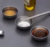 new Stainless Steel Sauce Dish Bowls Kitchen Soy Small Dip Plate Seasoning Bowl Condiment Container 8cmX3cm EWE6475