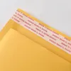 10 stks Geel Kraft Paper Bubble Envelop Bag Express Verpakking met Grootte Gevulde Verpakking 7 Benodigdheden Mail Film K7A5 Opbergzakken