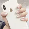 Glossy White Ombre French Nails Press On Short Square Full Cover Nail Tips Instant Artificial Fingernags Acrylic Manicure Set3977145