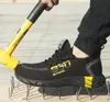 Moda uomo Acciaio Anti Anti Smashing Protezione protettiva Scarpe da lavoro da uomo Antiscivolo Puntura Prova di sicurezza scarpe da ginnastica scarpe da ginnastica